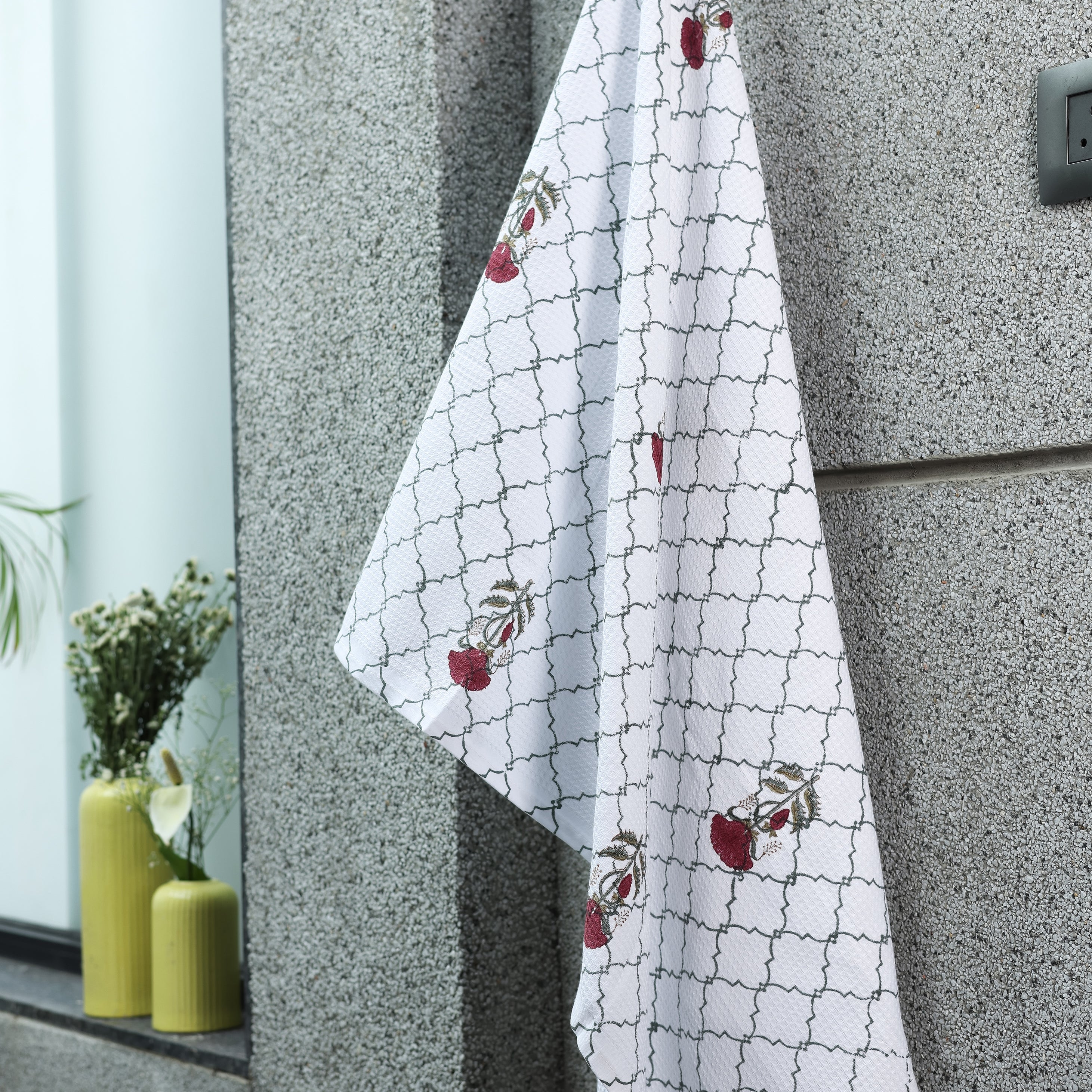 White cotton bath towel. Bath towel for women. Trident towels