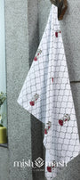 White cotton bath towel. Bath towel for women. Trident towels