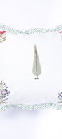 Decorative cushion covers online with floral and tree design on a white background