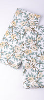 Floral hand towels roll on a white background. Quick dry towels.