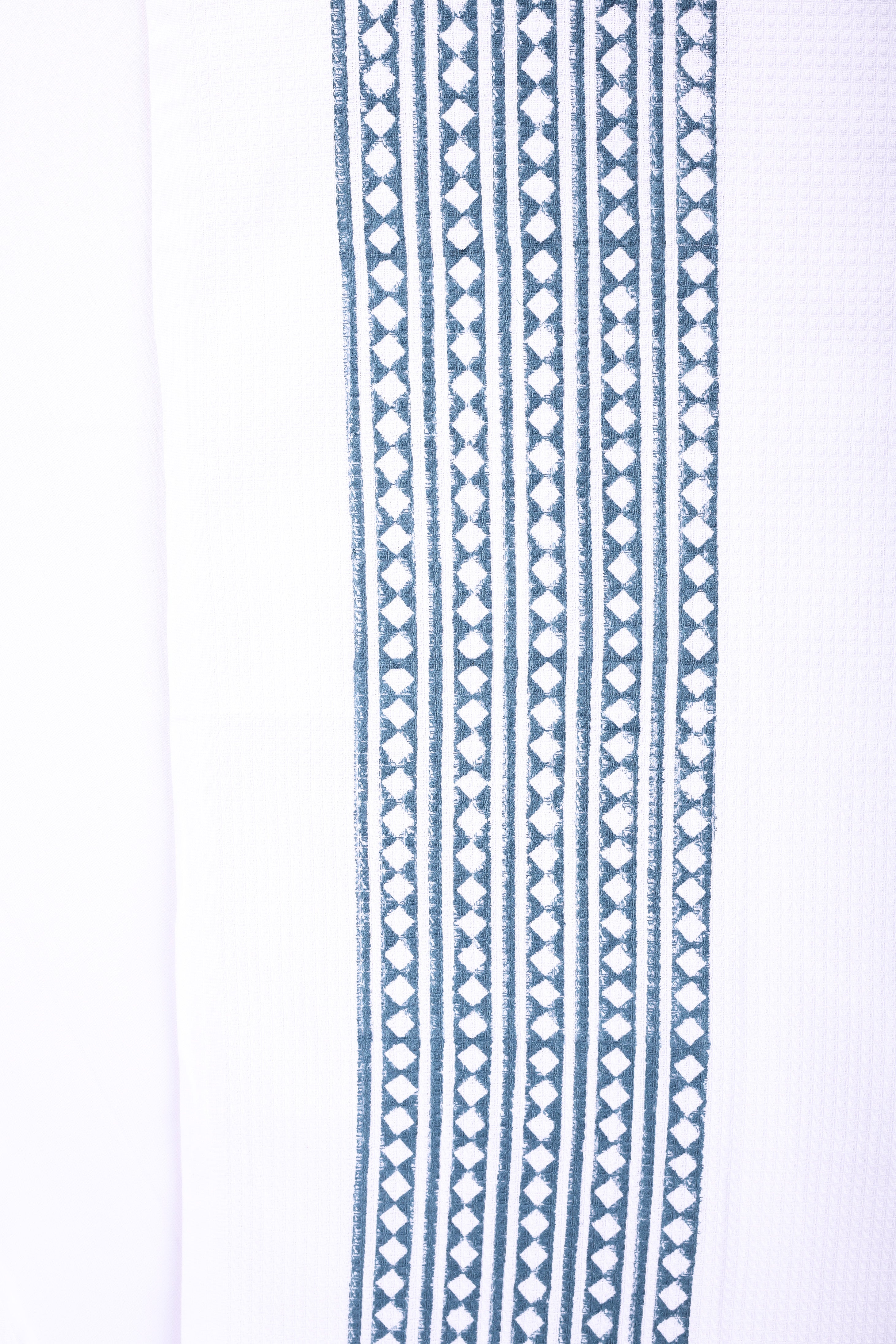 Cotton bath towel for men with blue geometric. pattern buy bath linen.