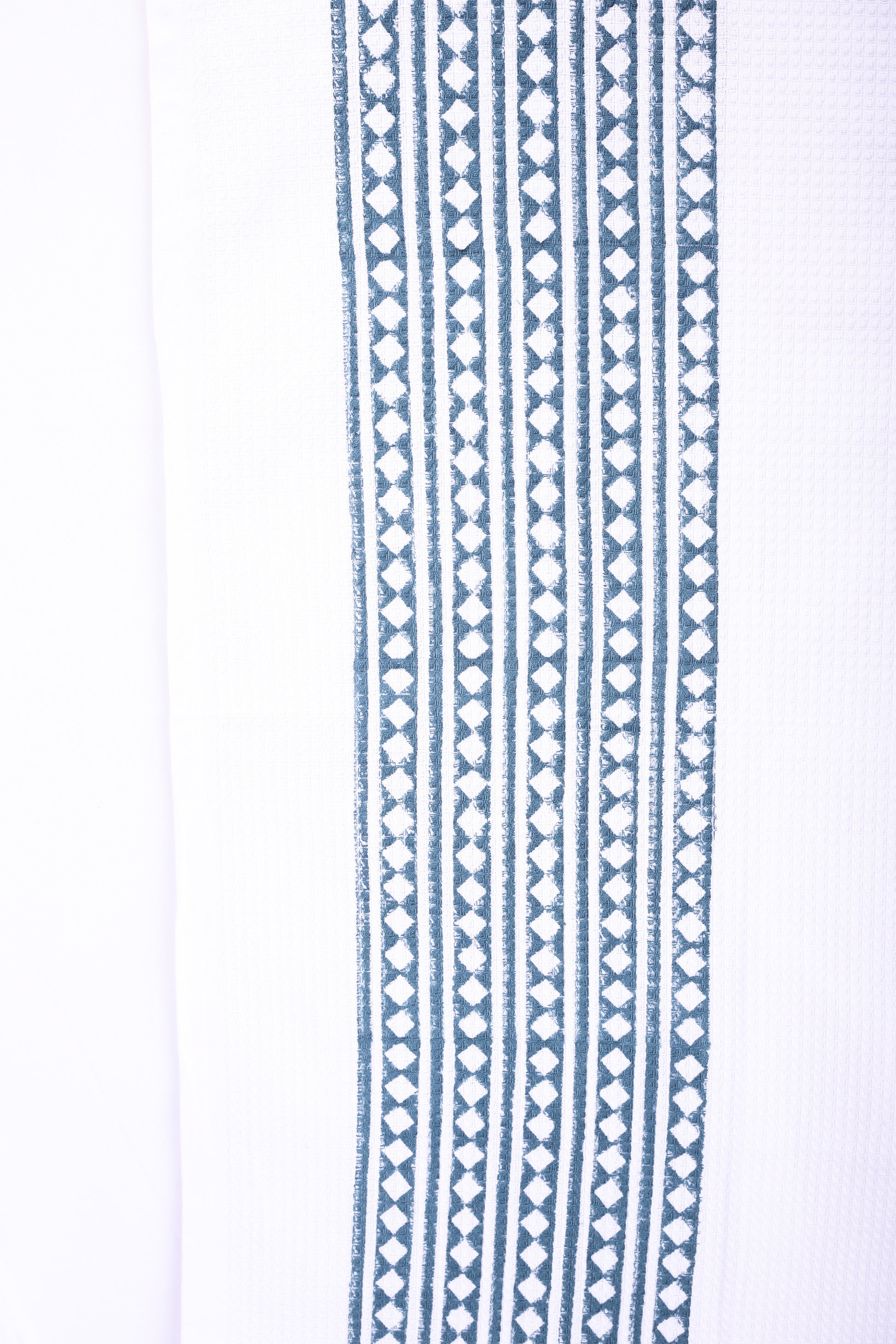 Cotton bath towel for men with blue geometric. pattern buy bath linen.