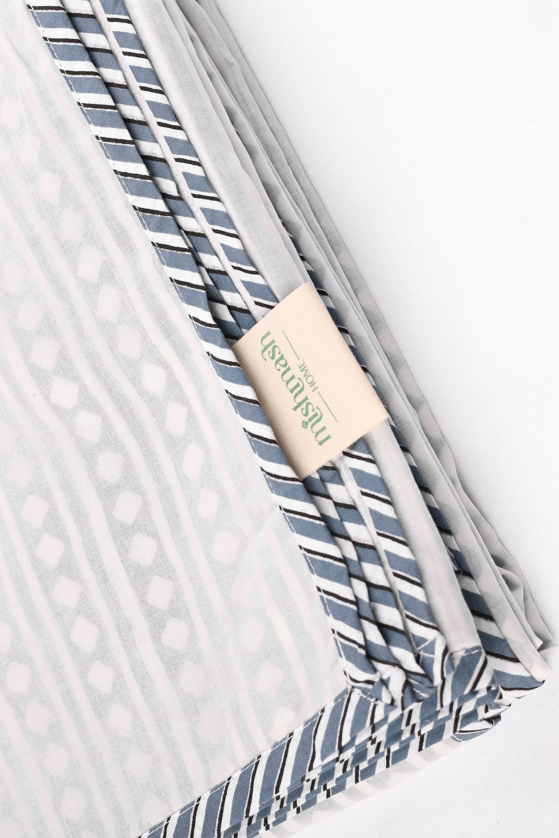 cotton dohar blanket with striped design and. buy dohar online.