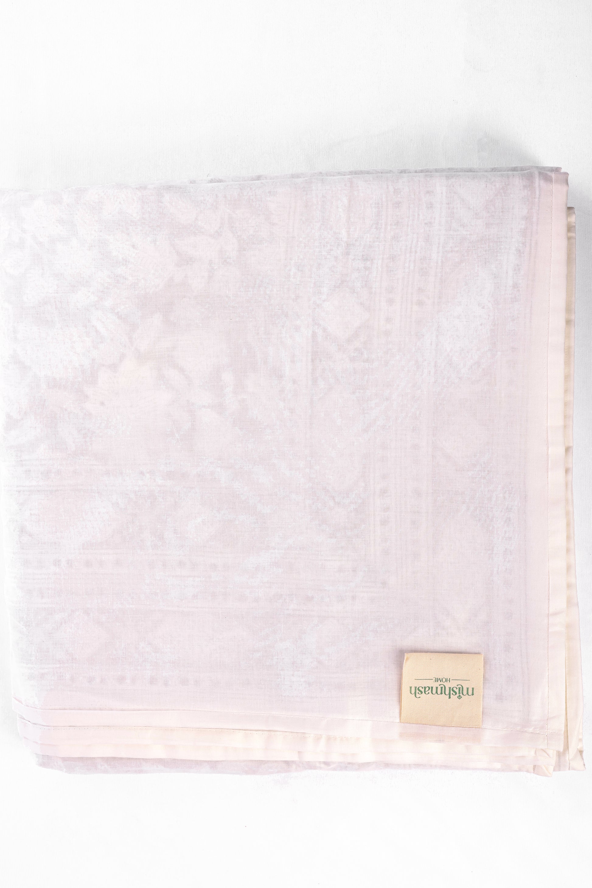 Light gray AC dohar blanket with MISHMASH label on a white background
