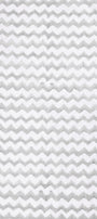 Grey and white chevron cotton double bed sheet