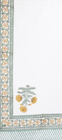 double bedsheet with floral print on a white background. ideal as home decor gifts for wedding.