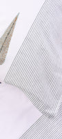 Close-up of a double bed bedsheet with cotton pillow. buy jaipur bedsheet.