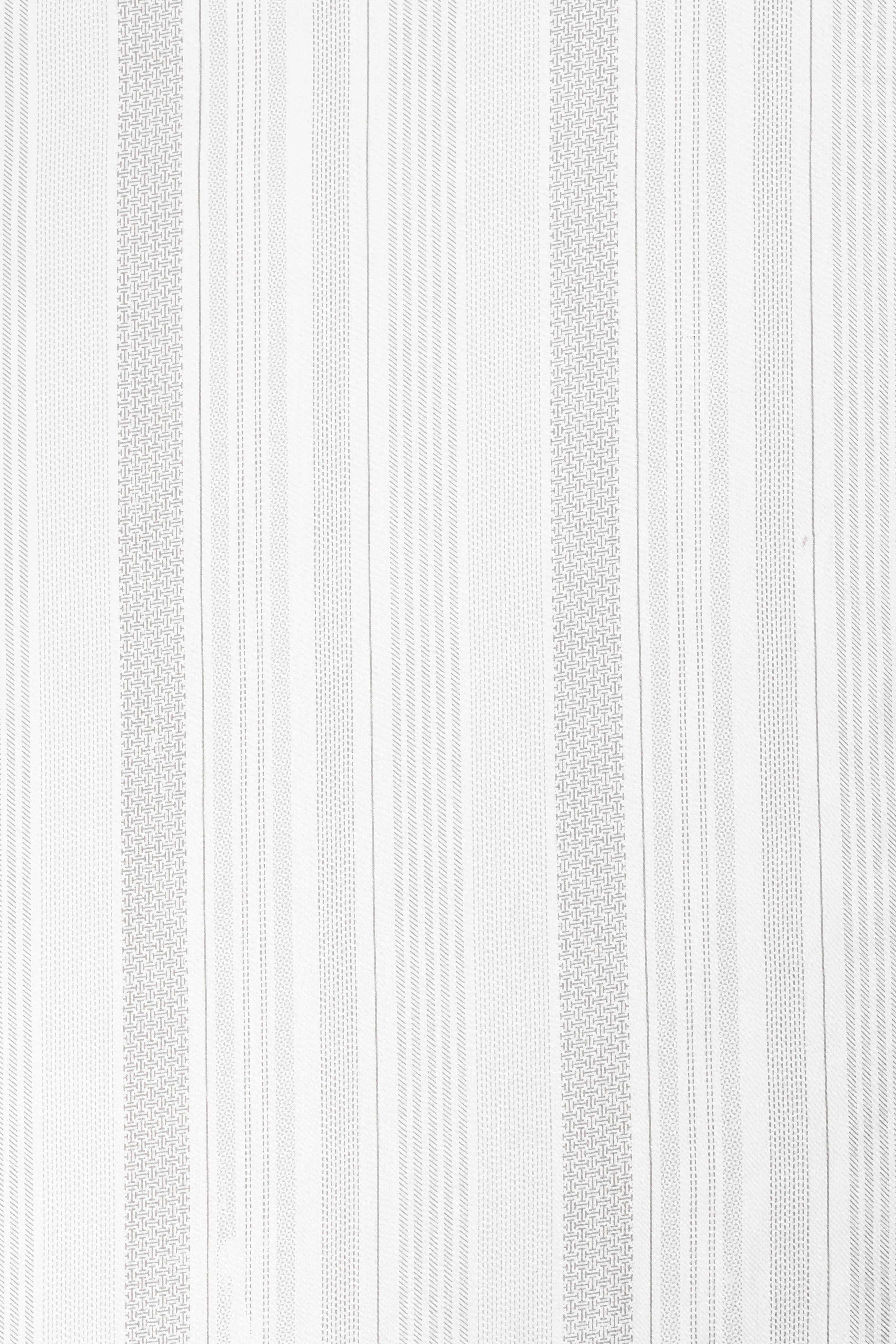Pure cotton double bed sheet white and beige stripped
