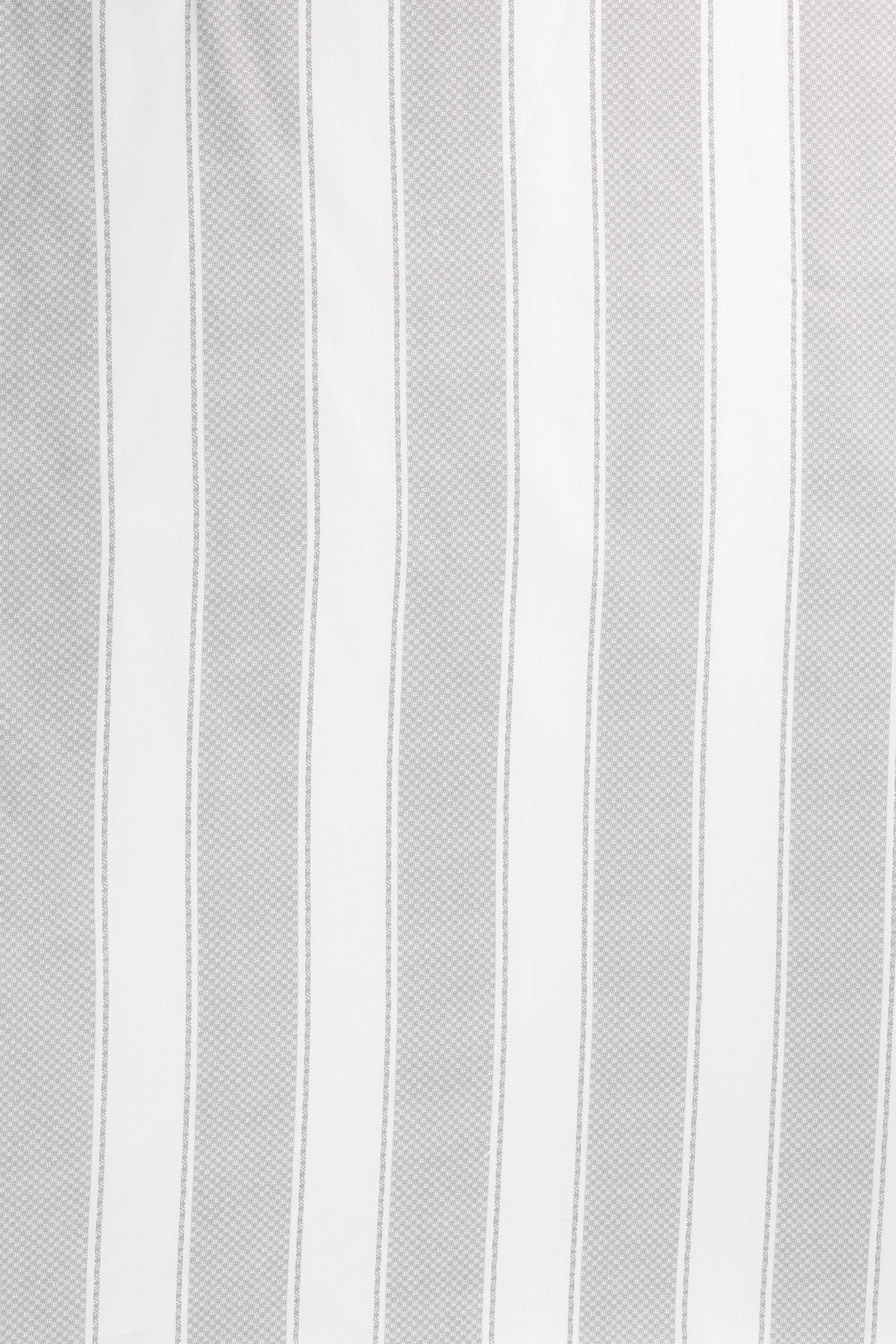 Close-up of gray and white 400 tc pure cotton double bed sheet.