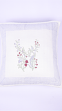 Anar-Kali cotton cushion cover with hand block printed anar motifs