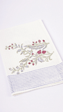 Anar-Kali cotton hand towel with hand block printed anar motifs