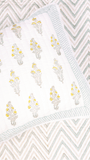 Cotton double bed cover with natural cotton filling