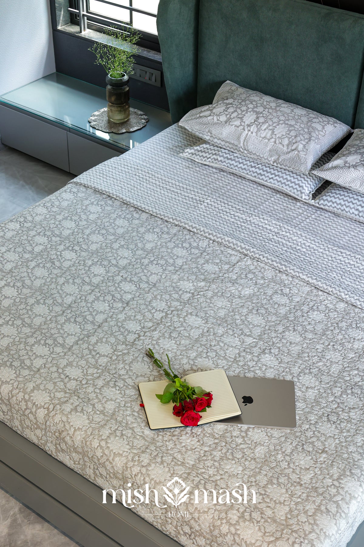 floral cotton bed spread