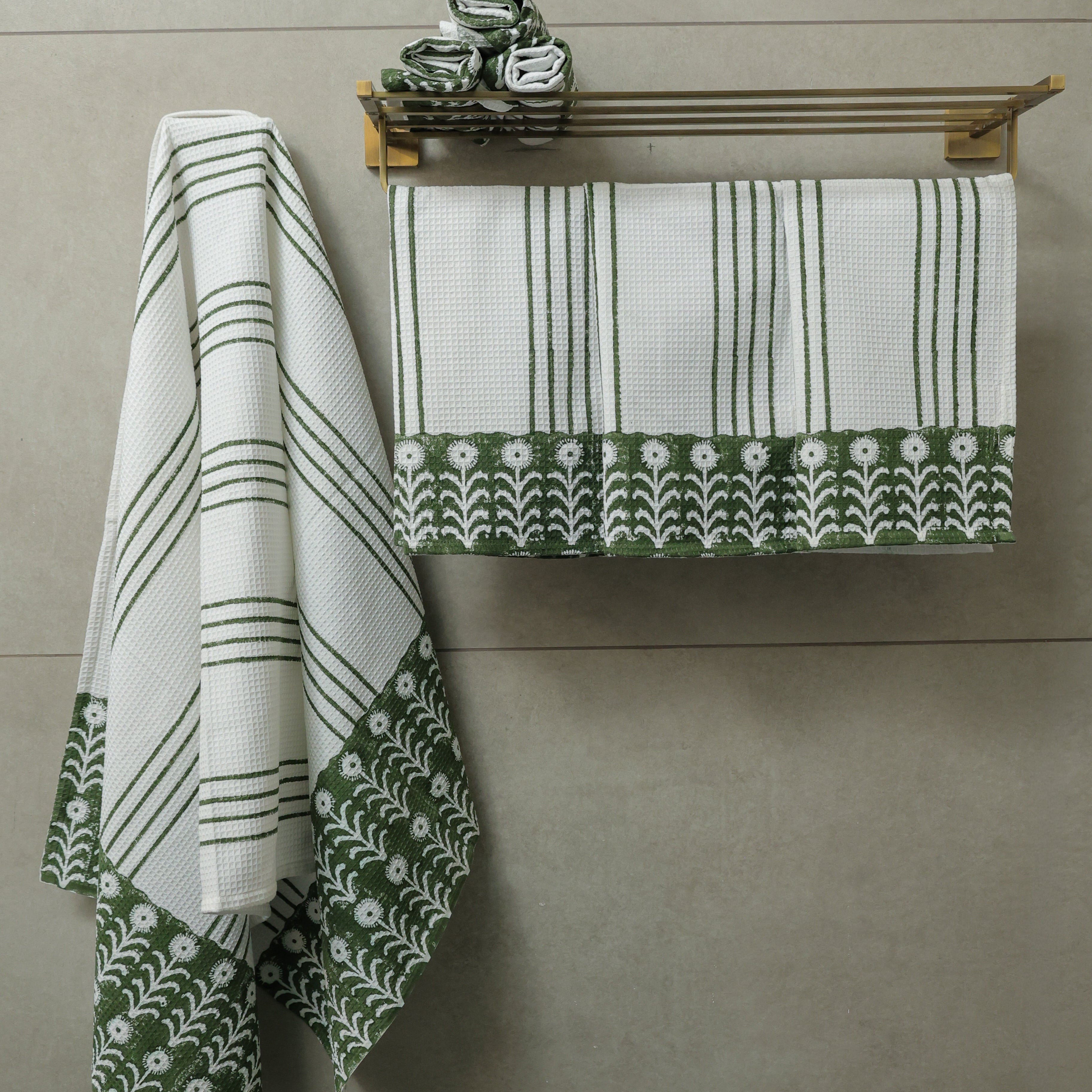 Olive You quick dry cotton bath towel