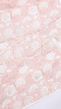 Lightweight cotton dohar with peach floral print
