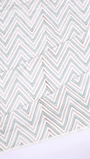 Lightweight cotton dohar for summer with green chevron print