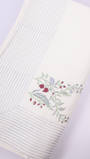 Mulmul cotton dohar with hand block printed anar motifs