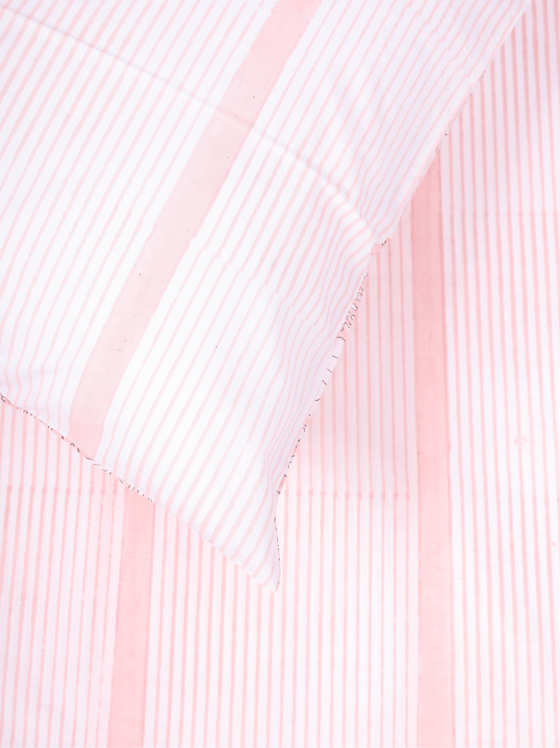 300 TC cotton double bed bedsheet in peach and white