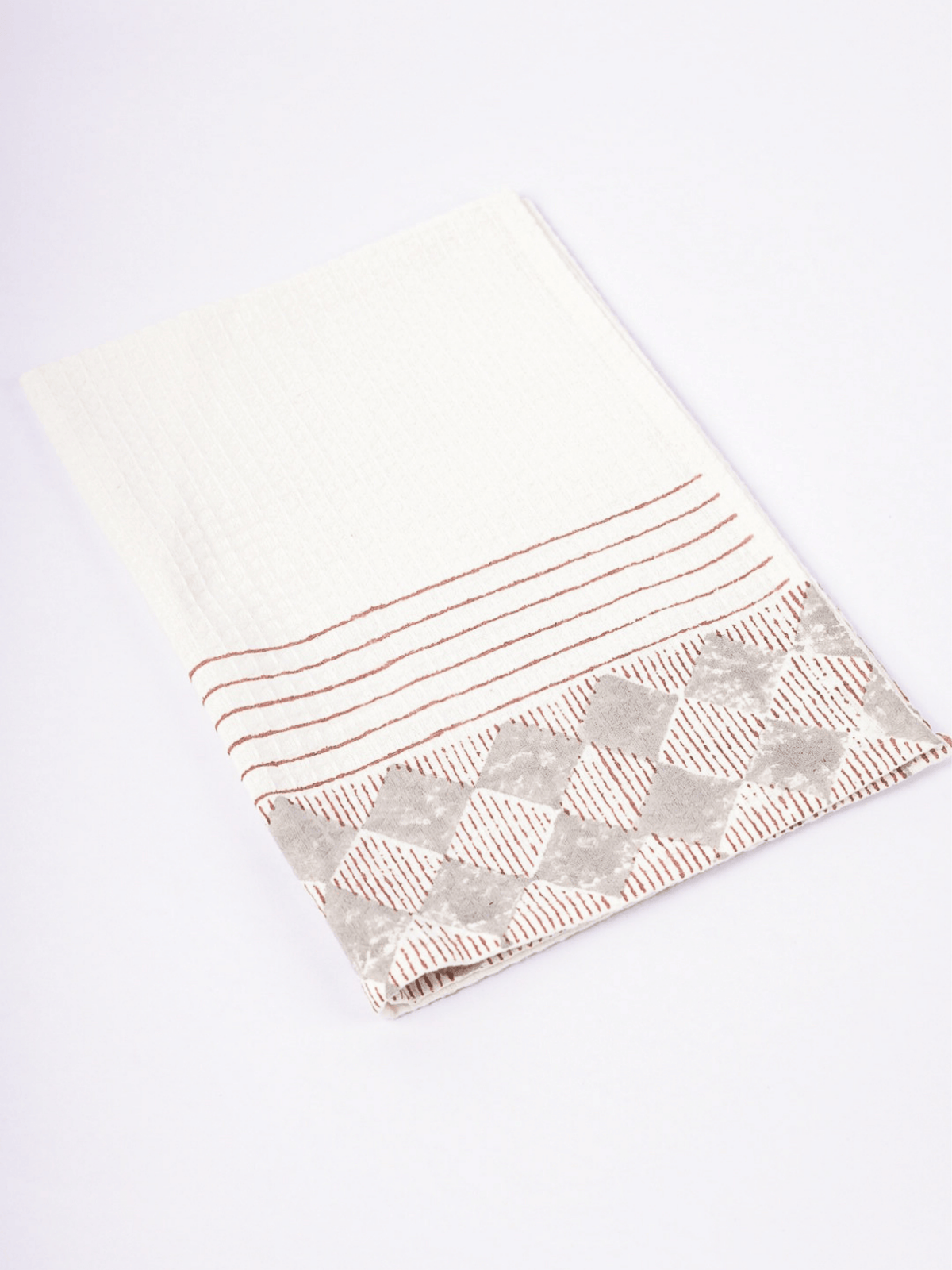 Quick drying waffle cotton hand towel