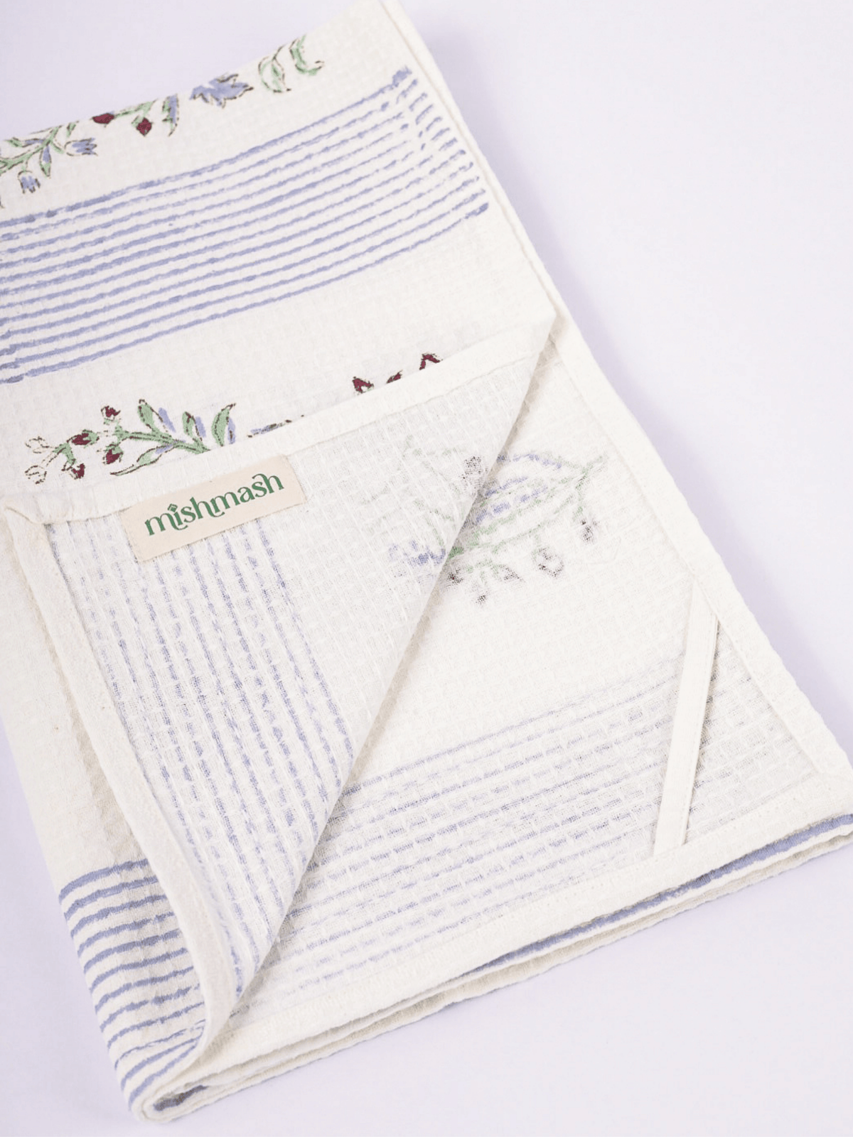 Quick dry cotton bath towel with anar motifs