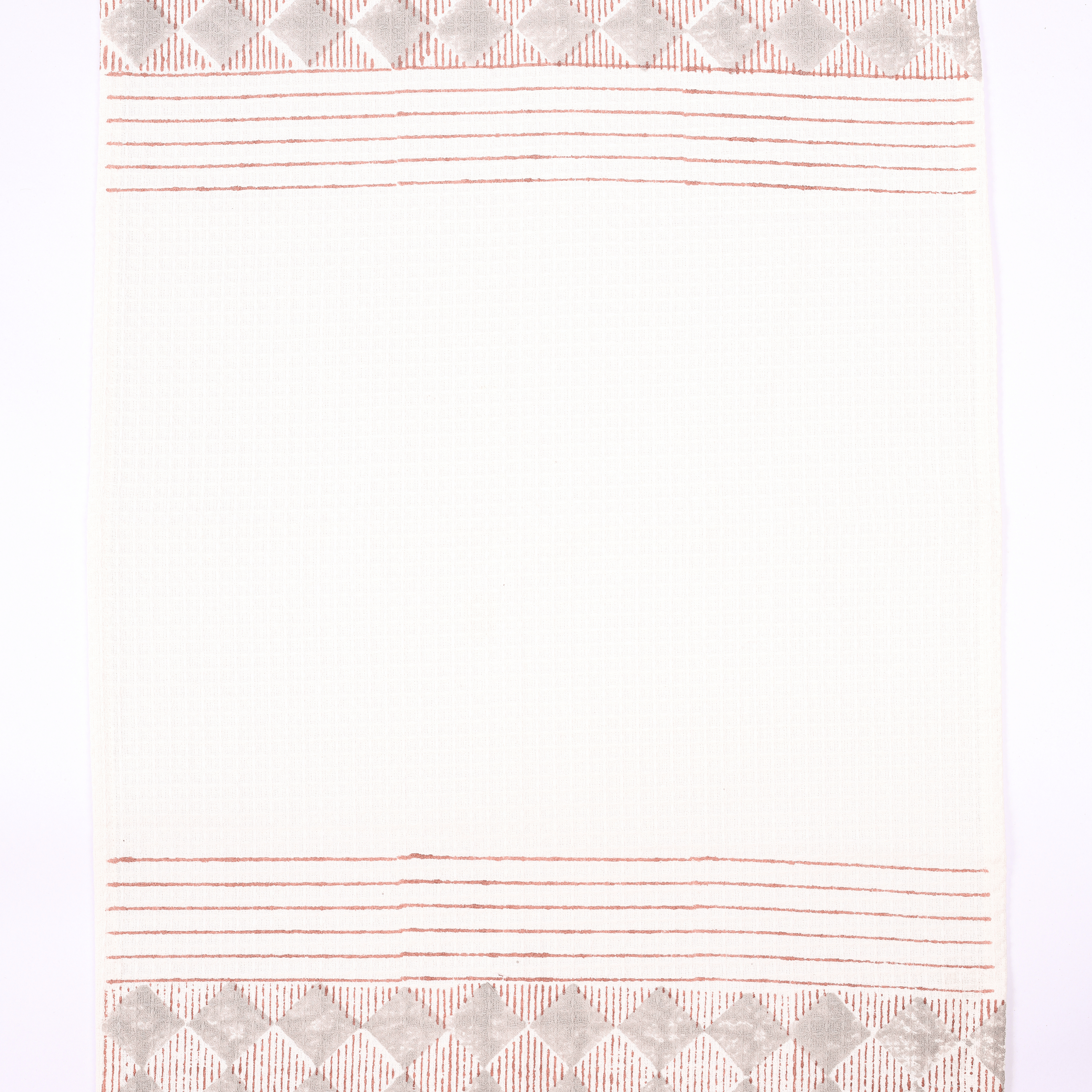 Quick dry cotton hand towel with check print