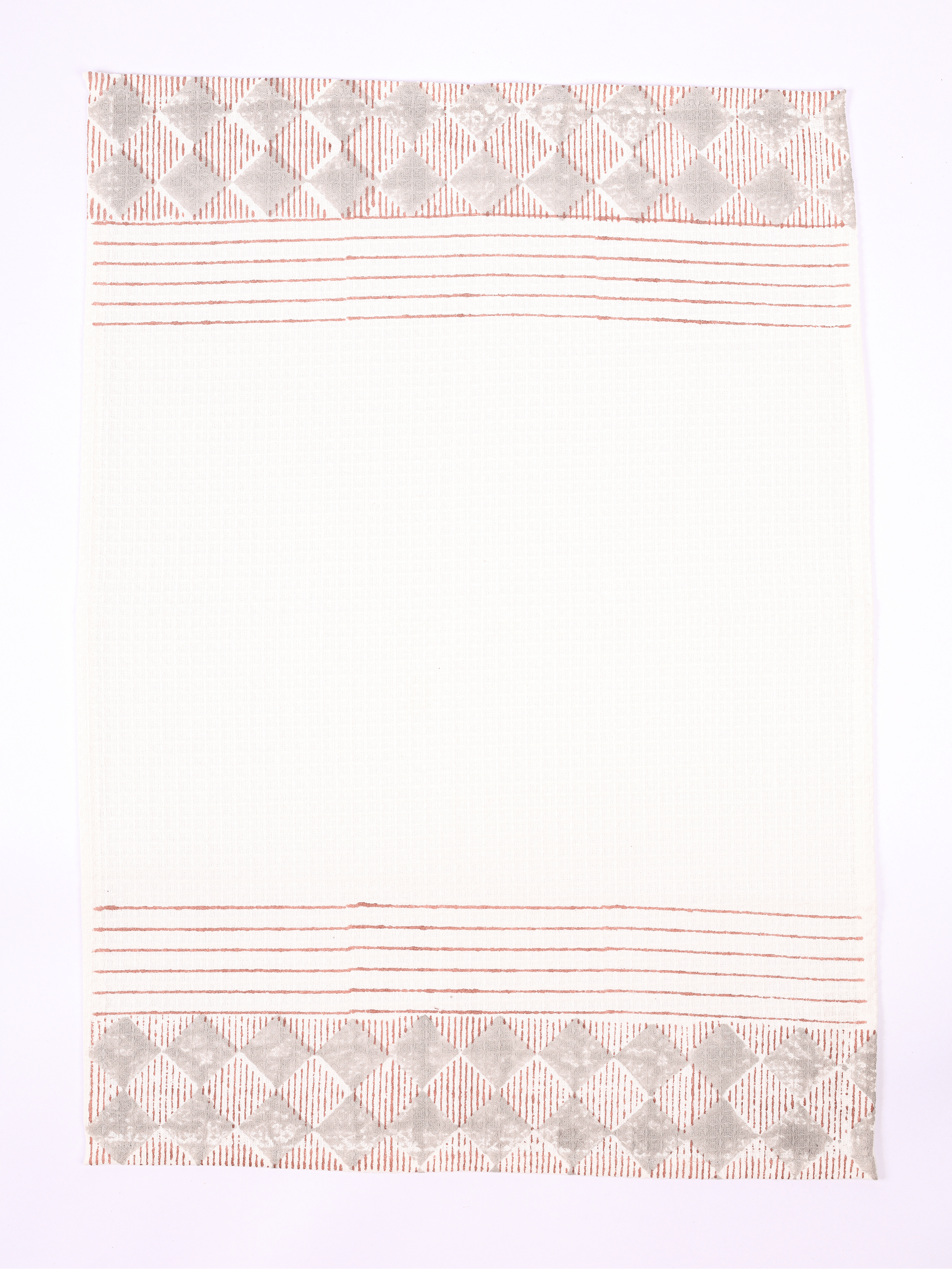 Quick dry cotton hand towel with check print