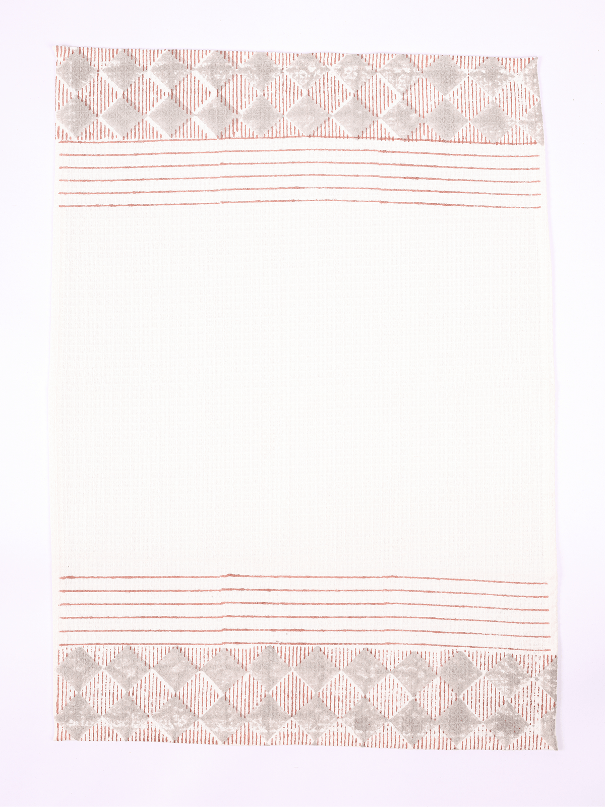 Quick dry cotton hand towel with check print